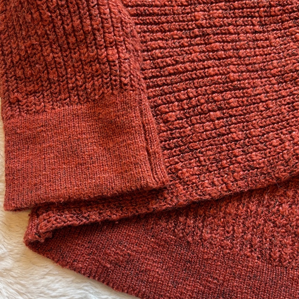 Aerie Rust Color Twist-Back Sweater - Picture 3 of 5